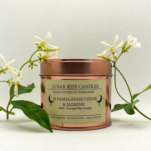 10 Himalayan Cedar & Jasmine Candle - Copper Tin 200g