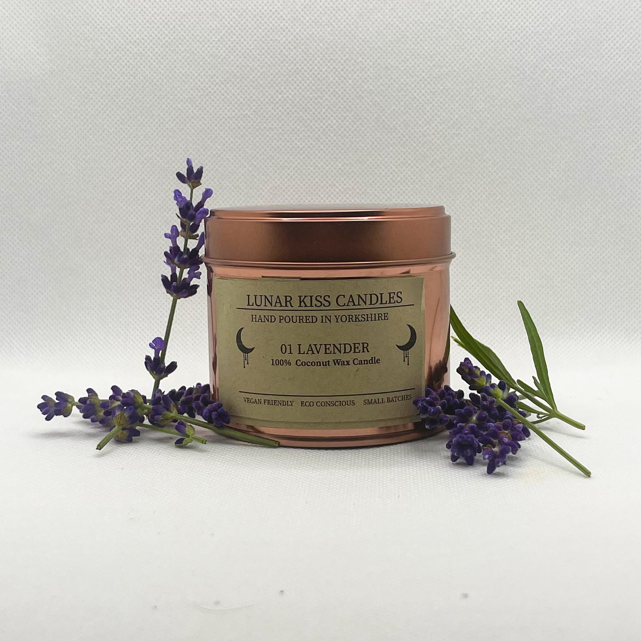 01 Lavender Candle - Copper Tin 200g